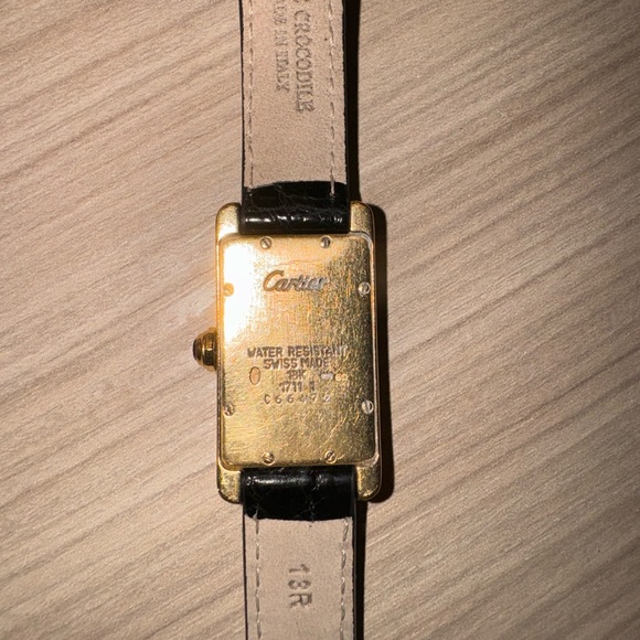 Cartier Gold Tank Americaine 100% genuine small womens watch. Used refurbished - Picture 9 of 12